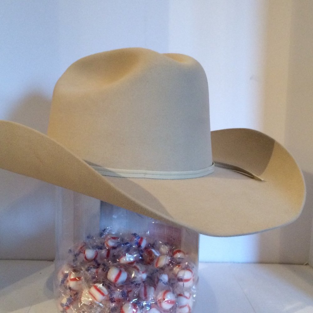 Resistol 6X Beaver Store Display Silverbelly Cowboy Hat Size 7-1/4